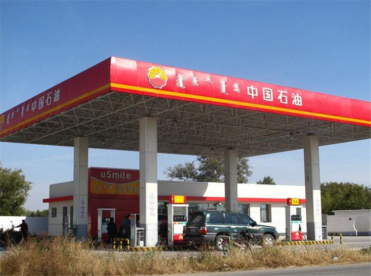 湖南加油站钢结构网架案例1